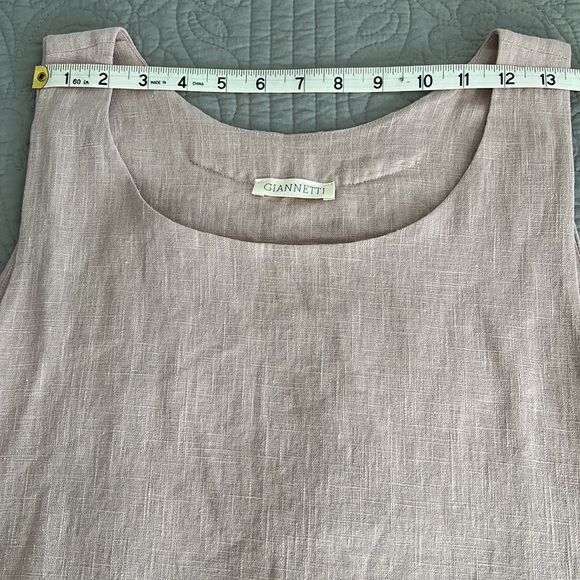 GIANNETTI 💯 LINEN MIDI DRESS SZ 2 - Picture 9 of 11